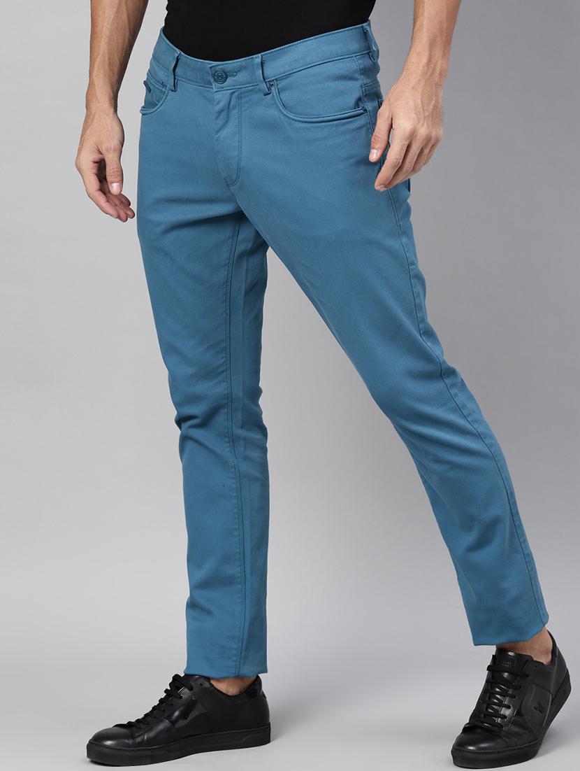 light blue solid chinos - 17571176 - Zoom Image - 2