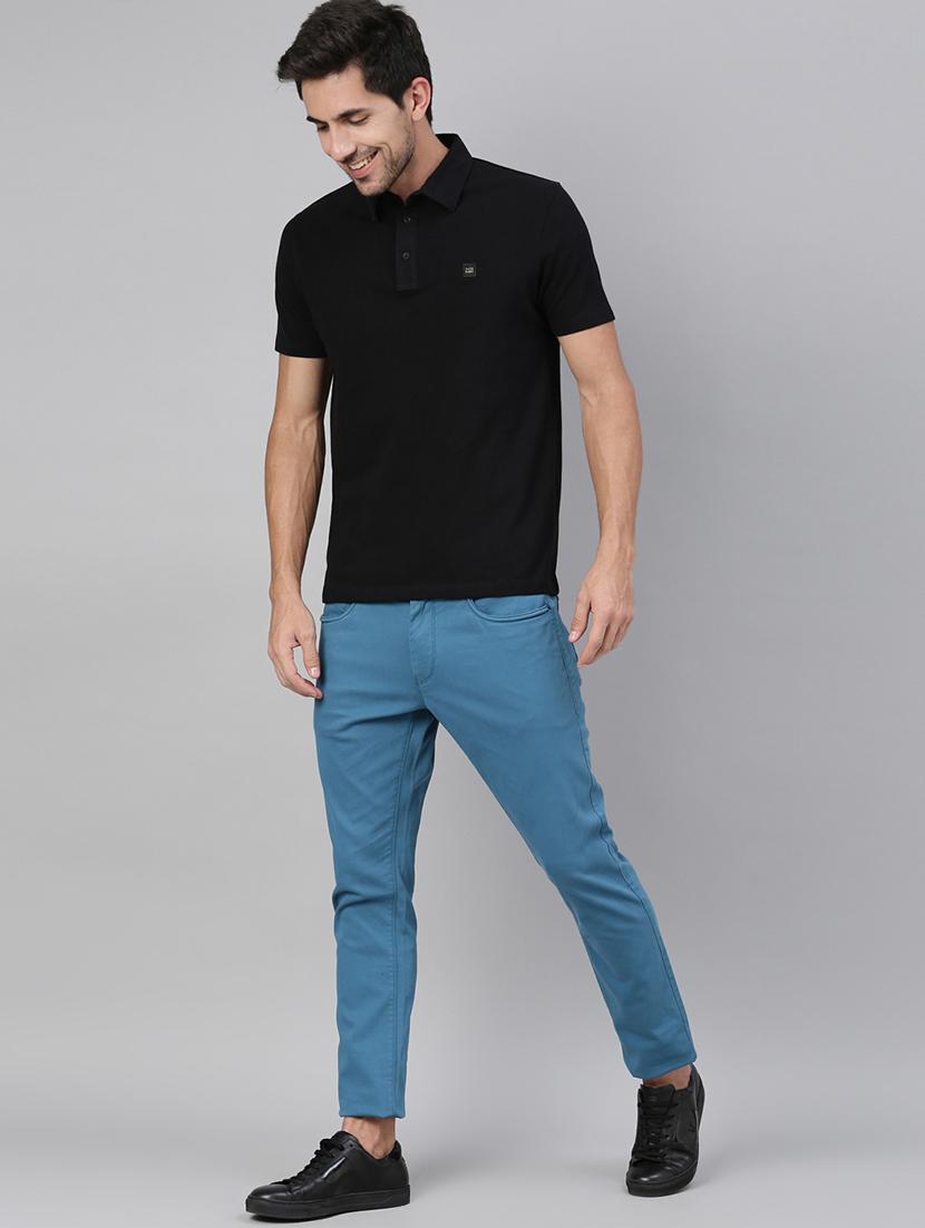 light blue solid chinos - 17571176 - Zoom Image - 4