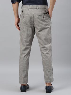 grey checkered chinos - 17571180 - Standard Image - 3