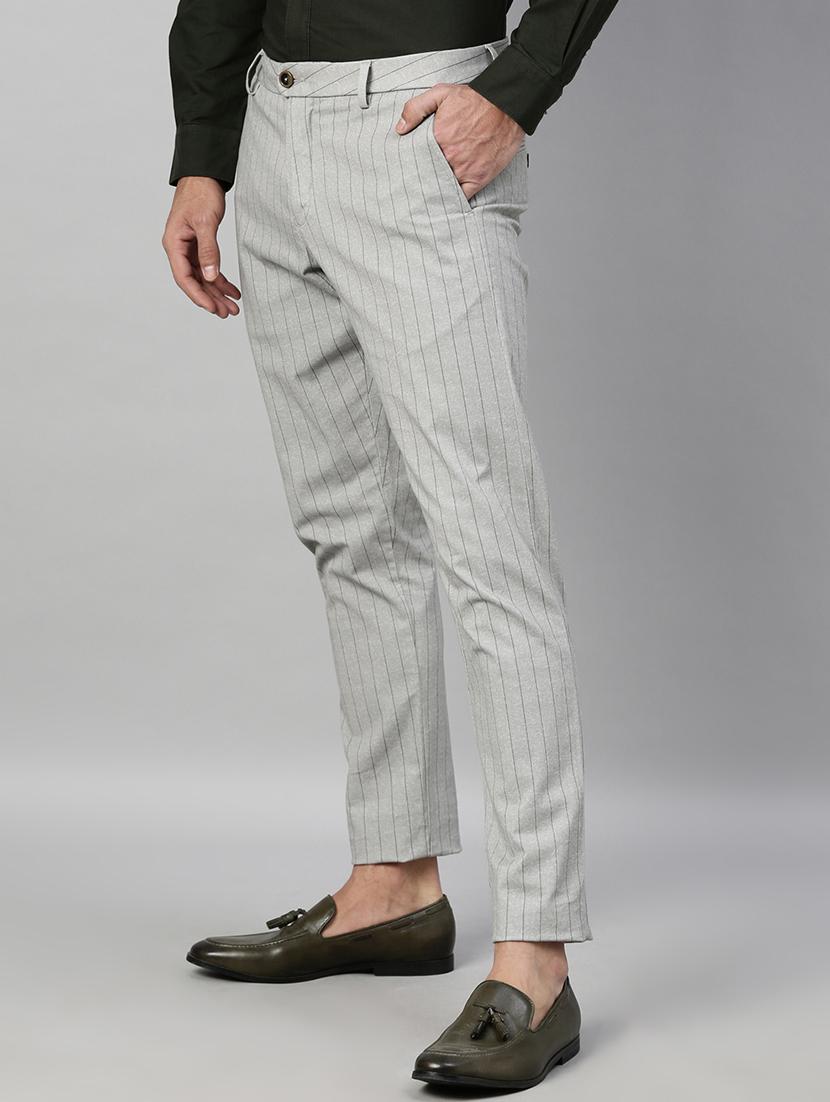 grey striped chinos - 17571202 - Zoom Image - 2