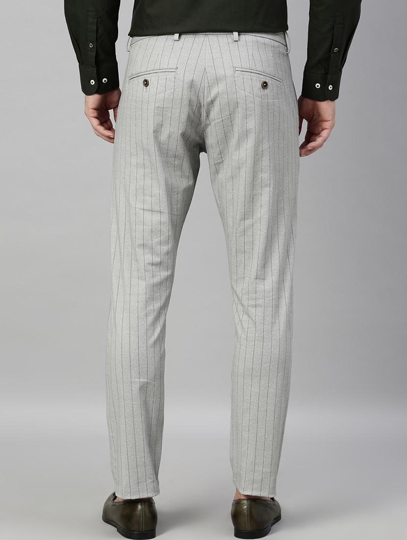 grey striped chinos - 17571202 - Zoom Image - 3