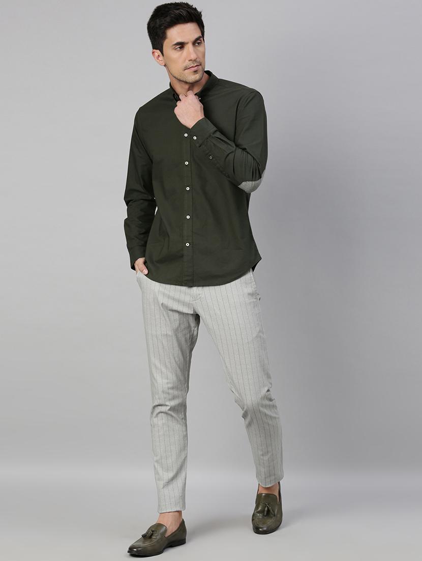 grey striped chinos - 17571202 - Zoom Image - 4