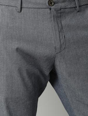 grey self design casual trouser - 17571203 - Standard Image - 5