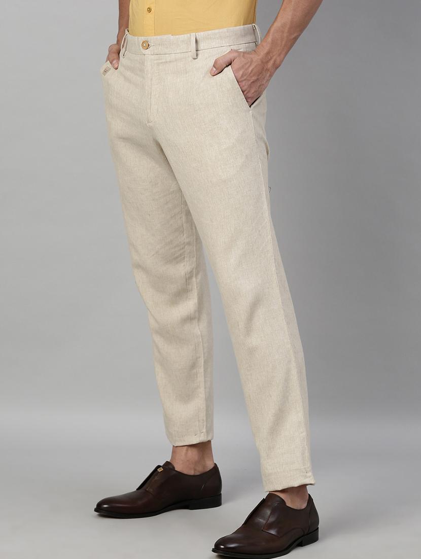 off white solid chinos - 17571206 - Zoom Image - 2