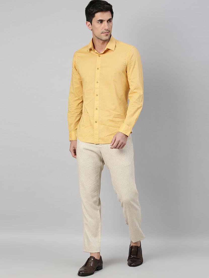 off white solid chinos - 17571206 - Zoom Image - 4