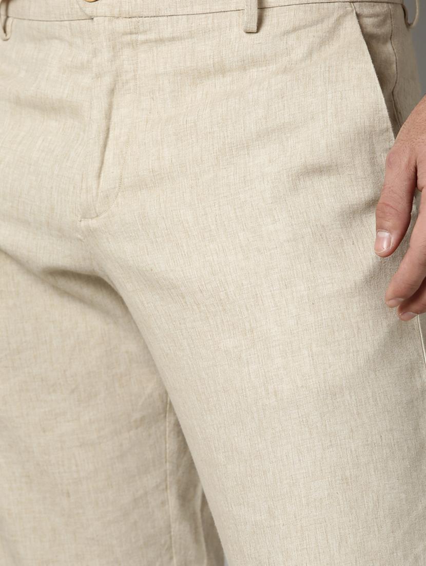 off white solid chinos - 17571206 - Zoom Image - 5