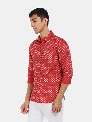 red printed casual shirt - 17571304 - Standard Image - 2