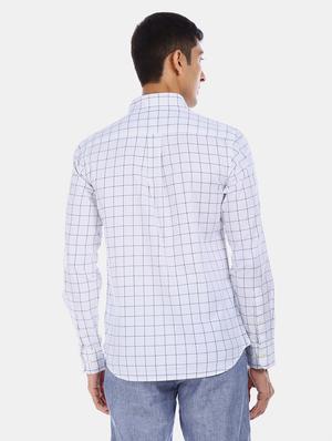 white checkered casual shirt - 17571341 - Standard Image - 3