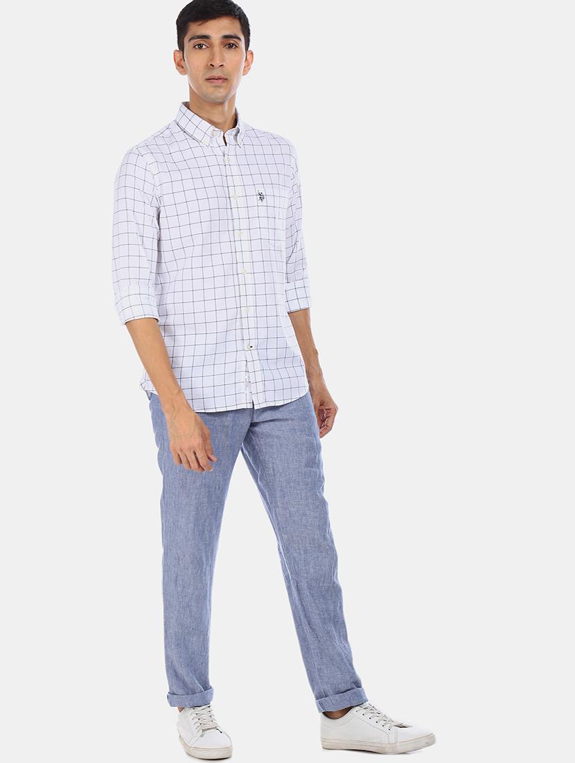 white checkered casual shirt - 17571341 - Zoom Image - 4