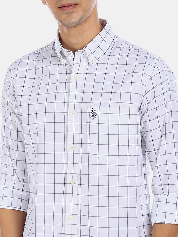 white checkered casual shirt - 17571341 - Zoom Image - 5