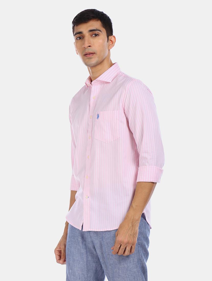 pink striped casual shirt - 17571363 - Zoom Image - 2