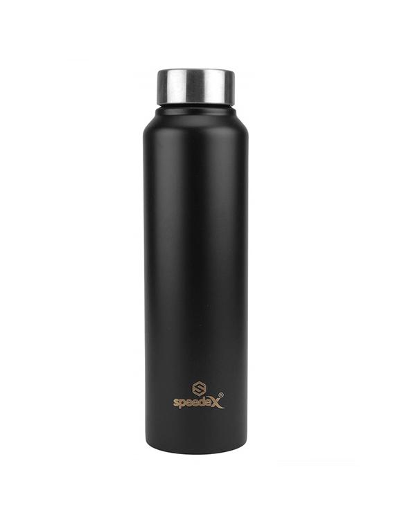 speedex stainless steel fridge water bottle/refrigerator bottle/thunder with sipper cap 1000 ml black - 17571397 - Zoom Image - 2