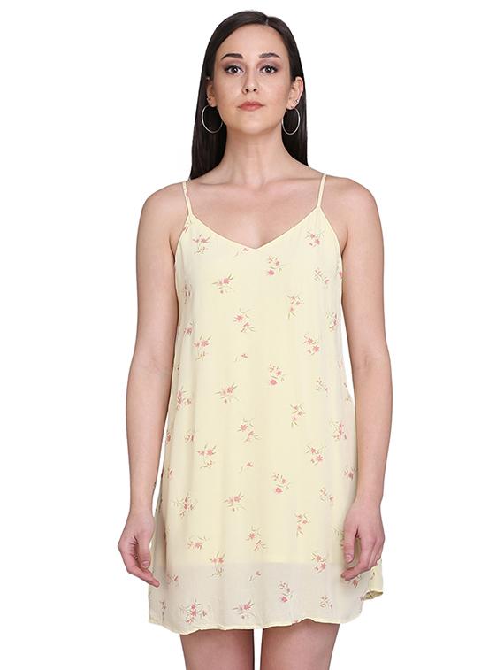 cami neck floral a-line dress - 17571411 - Zoom Image - 1