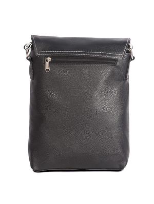 black leatherette (pu) messengerbag - 17571536 - Standard Image - 2