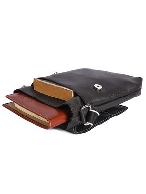 black leatherette (pu) messengerbag - 17571536 - Standard Image - 3
