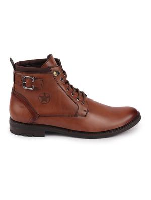 tan pu high ankle boots - 17571631 - Standard Image - 2