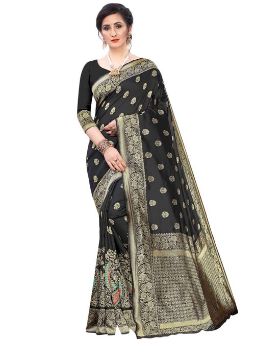 zari work banarasi saree with blouse - 17571821 - Standard Image - 1