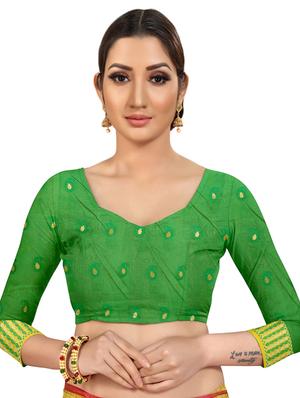 zari work banarasi saree with blouse - 17571831 - Standard Image - 4