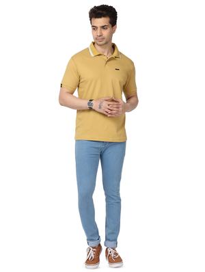 mustard solid polo t-shirt - 17572318 - Standard Image - 4
