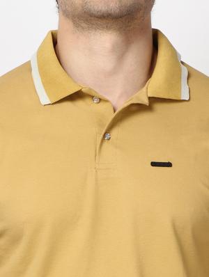 mustard solid polo t-shirt - 17572318 - Standard Image - 5