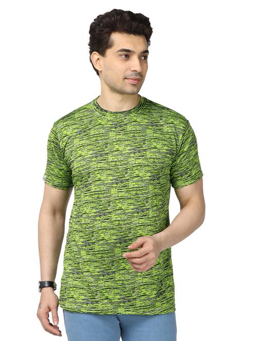 green printed t-shirt - 17572324 - Standard Image - 1