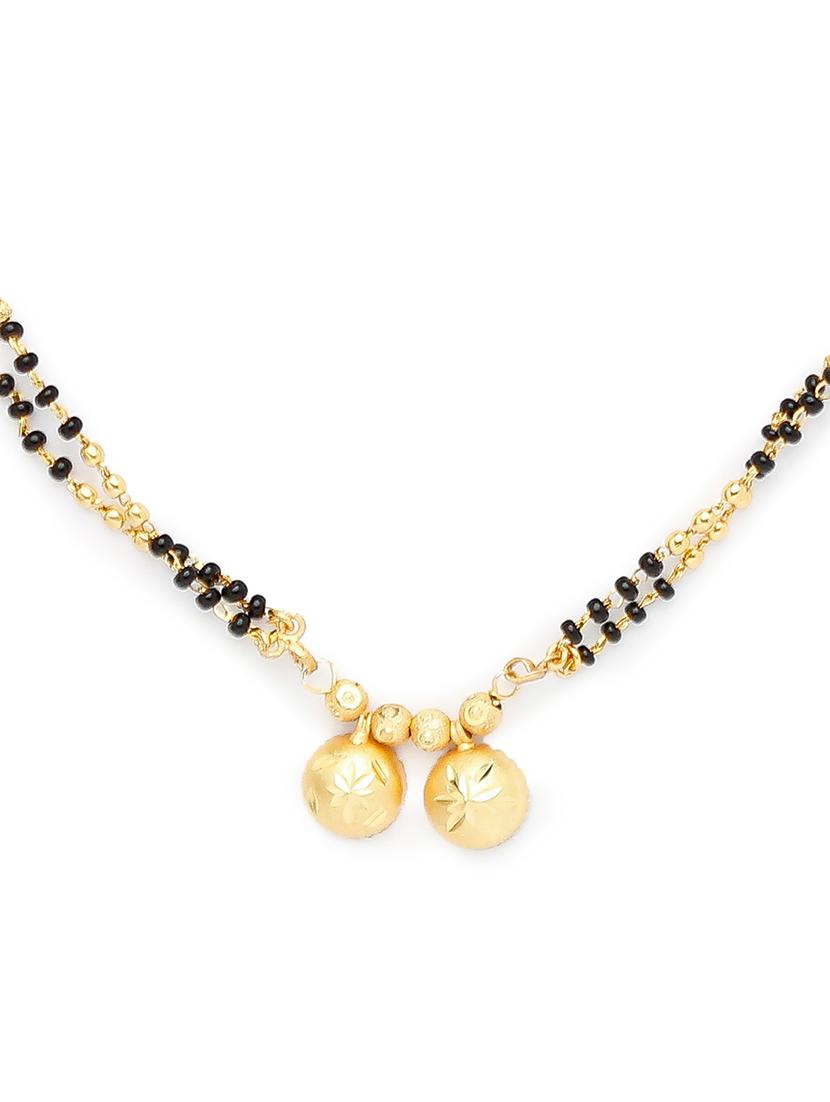 gold beads mangalsutra - 17572496 - Zoom Image - 2