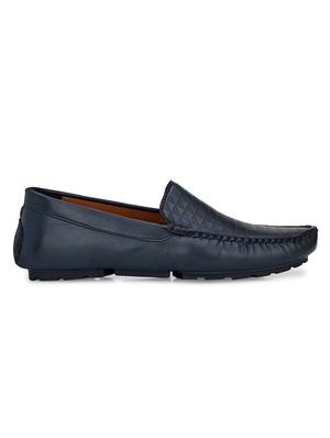 blue leather slip on loafers - 17572702 - Standard Image - 2