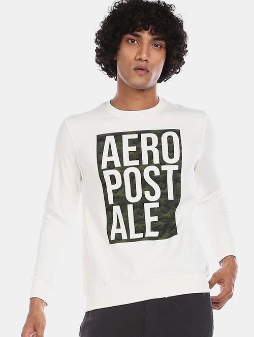 white front print sweatshirt - 17572753 - Standard Image - 1