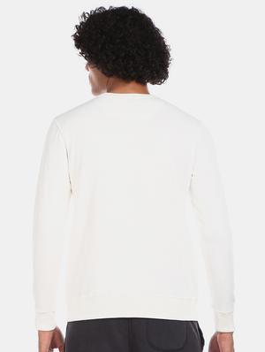 white front print sweatshirt - 17572753 - Standard Image - 3