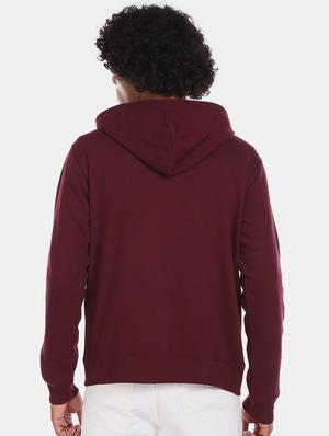 maroon printed sweatshirt - 17572768 - Standard Image - 3