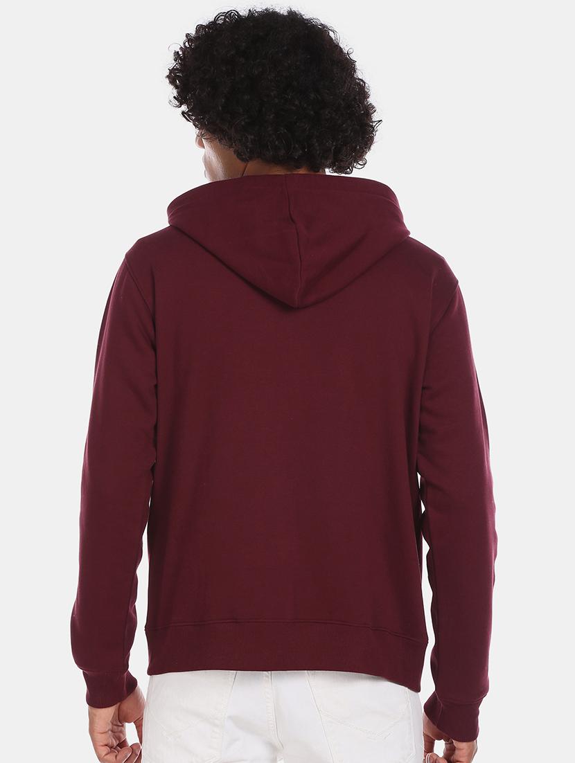 maroon printed sweatshirt - 17572768 - Zoom Image - 3