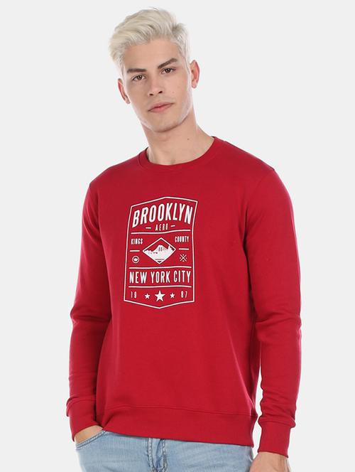 red printed sweatshirt - 17572778 - Standard Image - 1