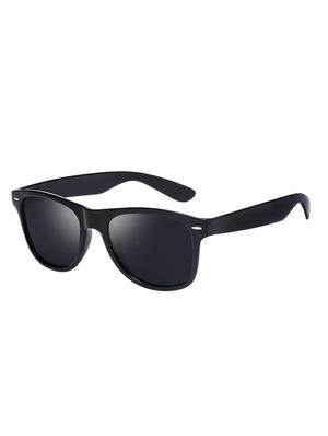 lorenz matte finish rubber sunglasses for men & women (lens-brown||frame-black) | sn-1 - 17572805 - Standard Image - 2