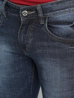 dark blue light washed denim jeans - 17572819 - Standard Image - 4