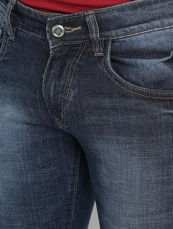 dark blue light washed denim jeans - 17572819 - Zoom Image - 4