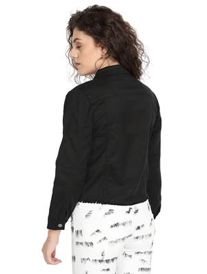 black denim jacket - 17572830 - Standard Image - 3