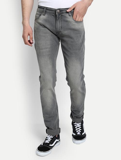 grey light washed denim jeans - 17572831 - Standard Image - 1