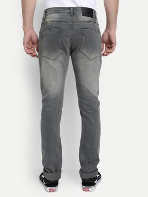 grey light washed denim jeans - 17572831 - Standard Image - 3