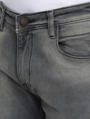 grey light washed denim jeans - 17572831 - Standard Image - 4