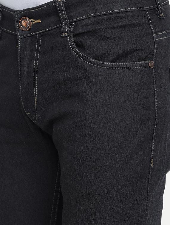 black plain denim jeans - 17572832 - Zoom Image - 5