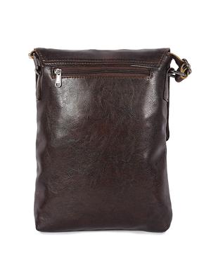 brown leatherette (pu) messenger bag - 17572905 - Standard Image - 2