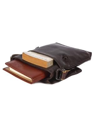 brown leatherette (pu) messenger bag - 17572905 - Standard Image - 3