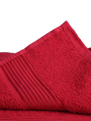 lorena 100% cotton super-soft terry towels -1pc bath towel (d`ross) solid-red - 17572915 - Standard Image - 3