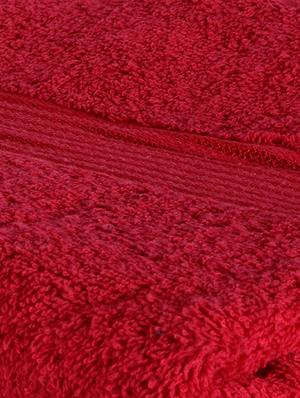 lorena 100% cotton super-soft terry towels -1pc bath towel (d`ross) solid-red - 17572915 - Standard Image - 4