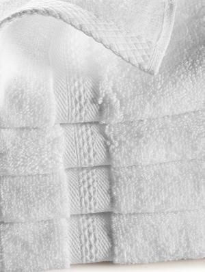 bianca zero-twist 100% cotton ultra-fluffy towels -4pc face towel (paradiso) solid-white - 17572948 - Standard Image - 2