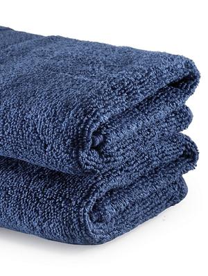 bianca zero-twist 100% cotton ultra-fluffy towels -2pc hand towel (paradiso) solid-navy - 17572950 - Standard Image - 2