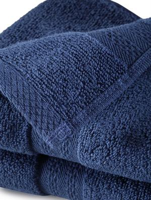 bianca zero-twist 100% cotton ultra-fluffy towels -2pc hand towel (paradiso) solid-navy - 17572950 - Standard Image - 3