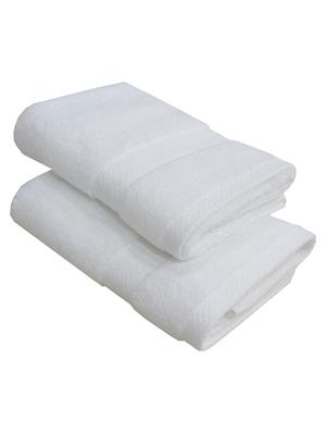 bianca zero-twist 100% cotton ultra-fluffy towels -2pc hand towel (paradiso) solid-white - 17572954 - Standard Image - 2
