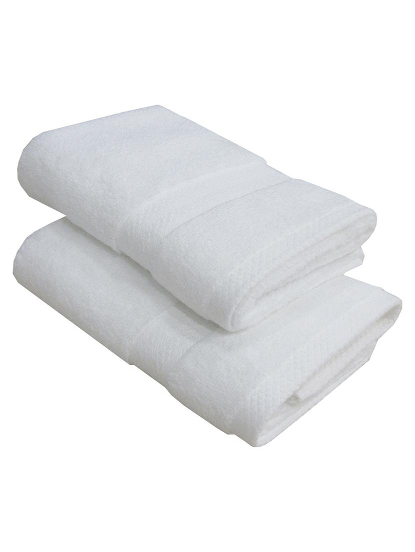 bianca zero-twist 100% cotton ultra-fluffy towels -2pc hand towel (paradiso) solid-white - 17572954 - Zoom Image - 2