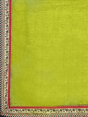 solid bordered saree with blouse - 17573001 - Standard Image - 4